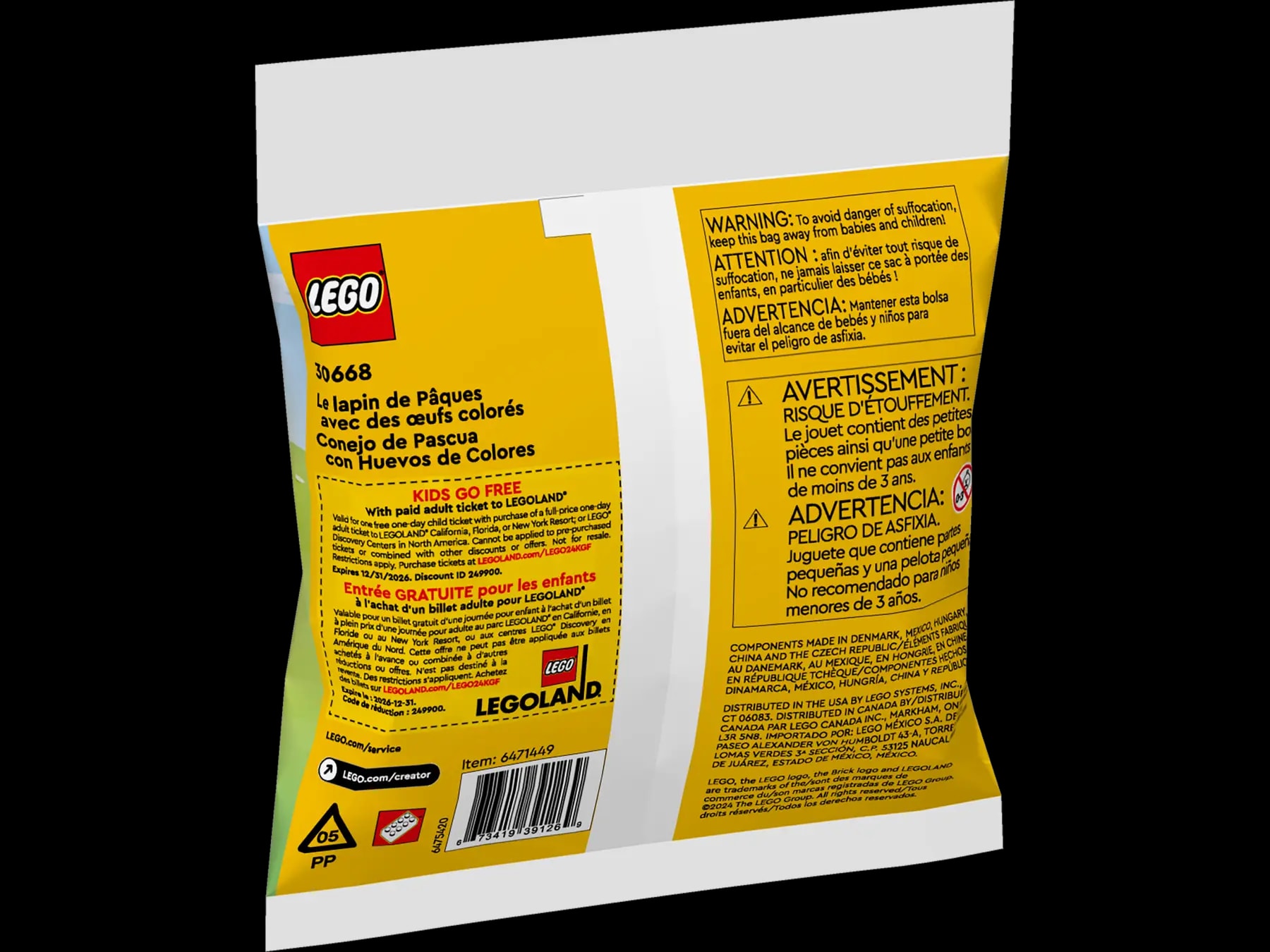 LEGO® 30668 Velikonoční zajíček s barevnými vajíčky