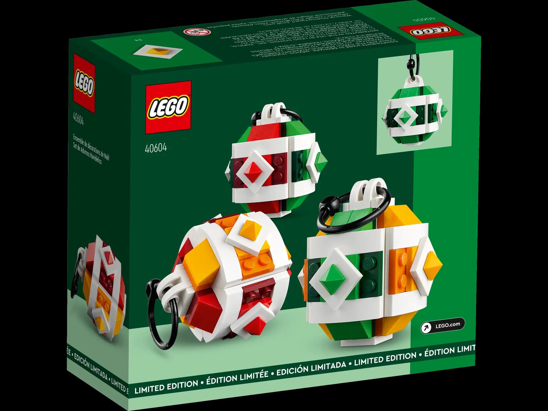 LEGO® 40604 Sada vánočních ozdob