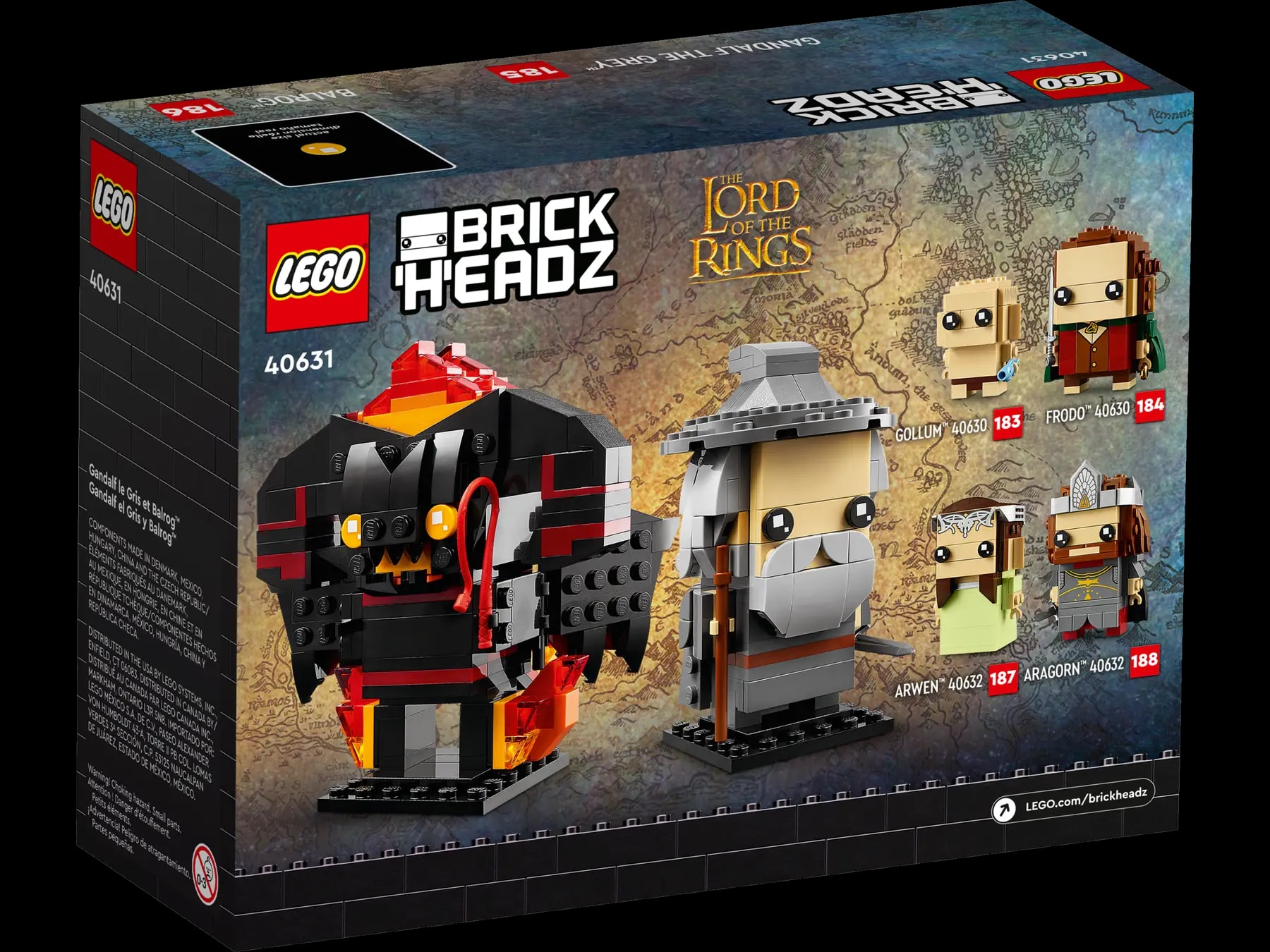 LEGO® BrickHeadz 40631 Gandalf Šedý a Balrog™