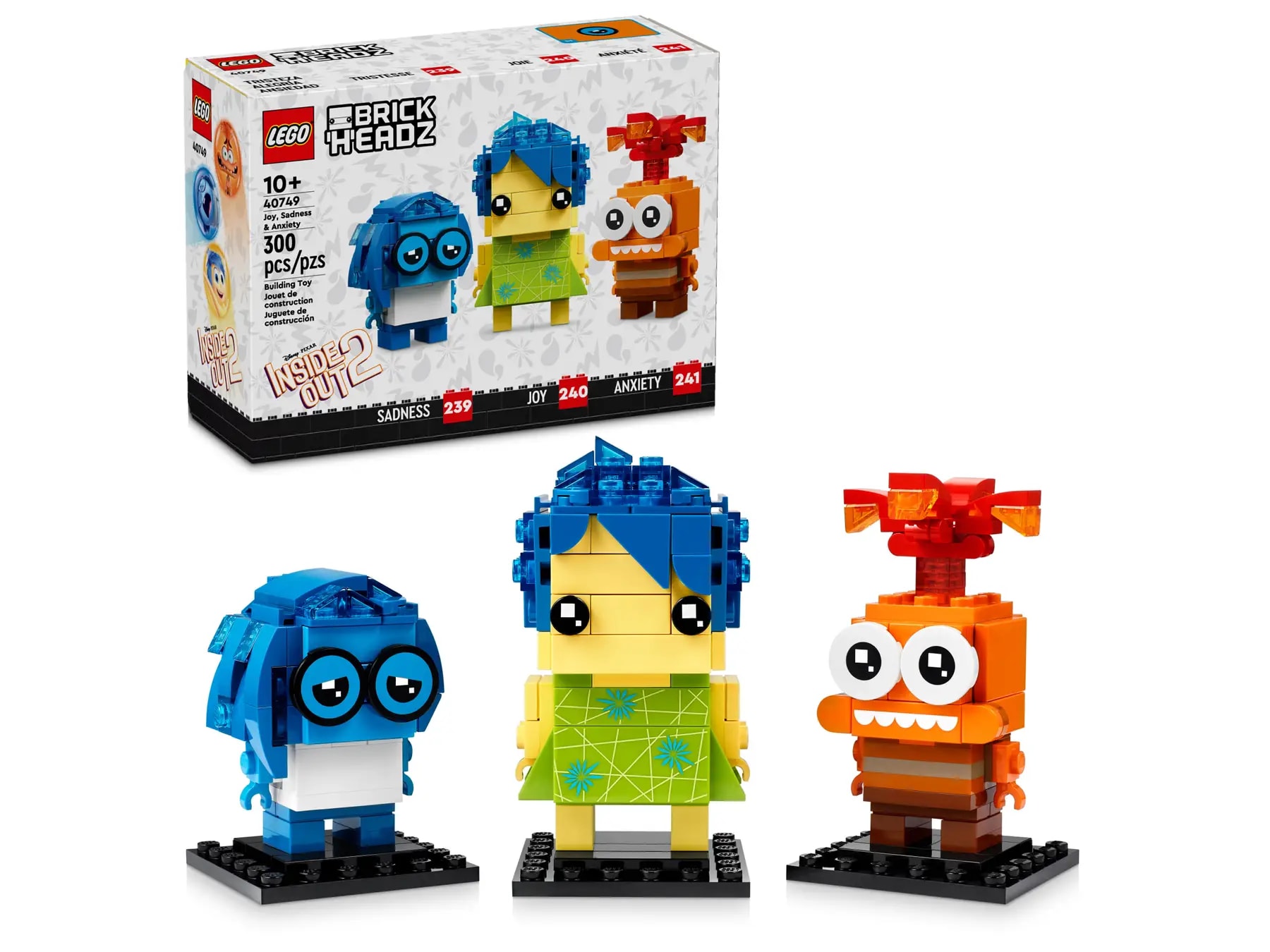 LEGO® BrickHeadz 40749 Radost, Smutek a Úzkost