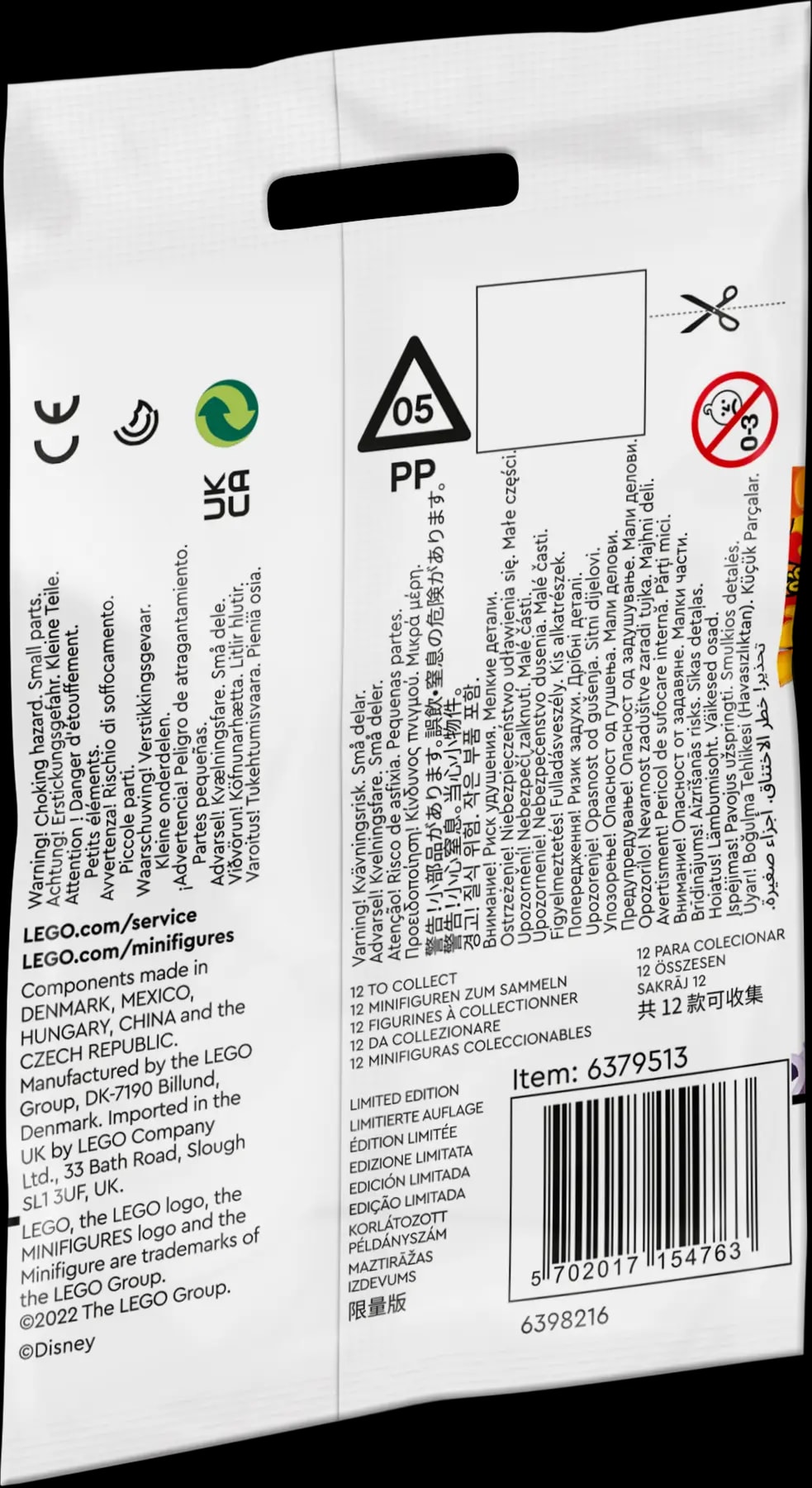 Minifigurky LEGO® 71033 Mupeti – sáček zadní