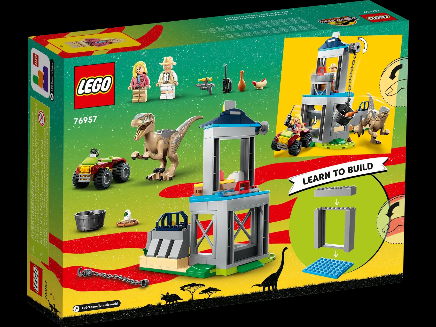 LEGO® Jurassic World™ 76957 Útěk velociraptora