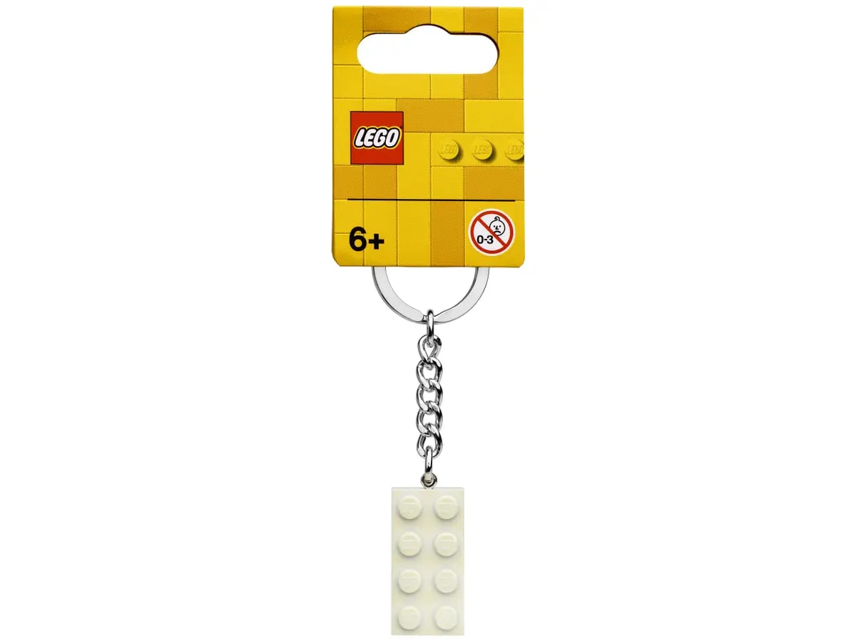 LEGO® 853712 Přívěsek na klíče - Bílá kostka
