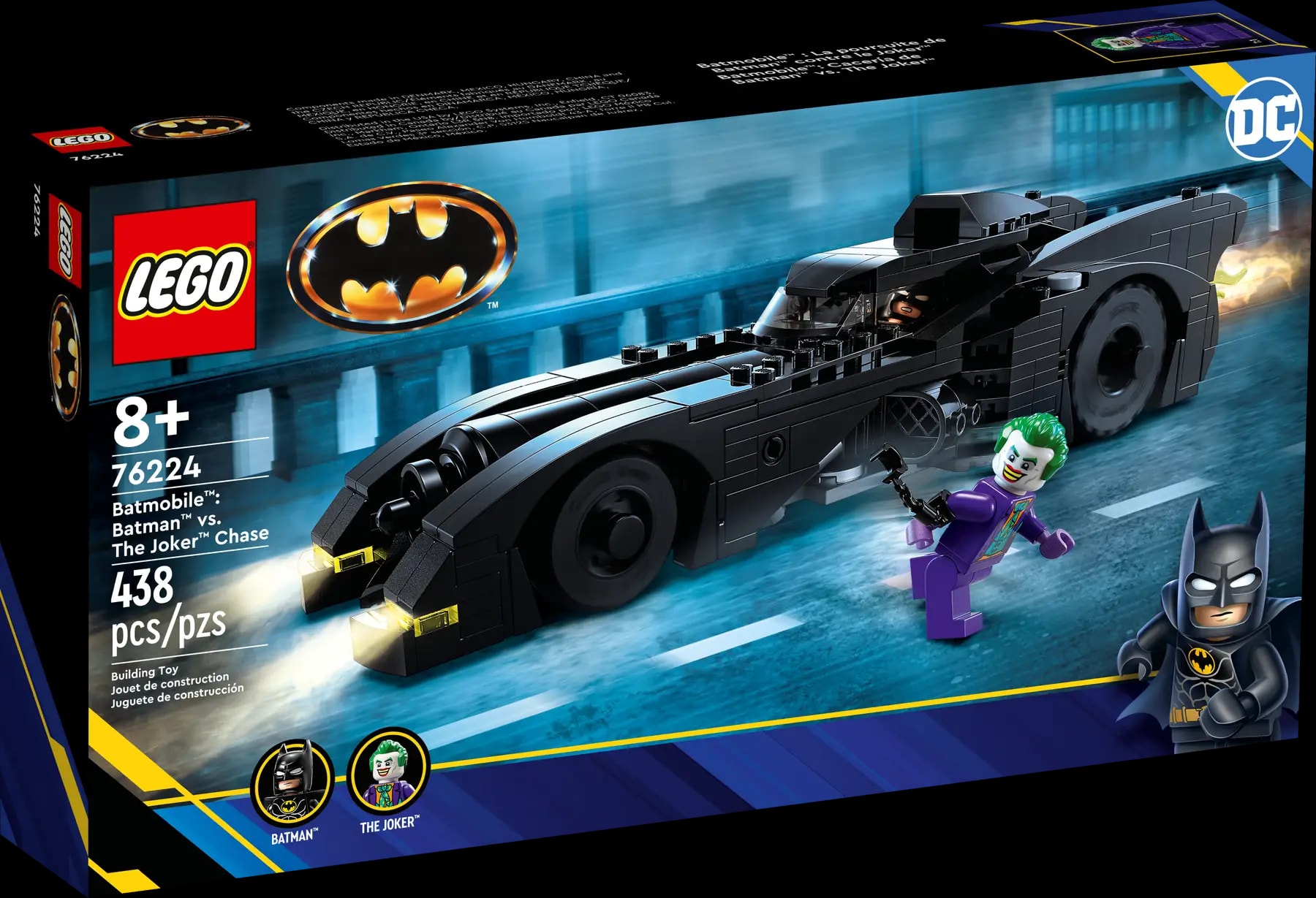 LEGO® Batman™ 76224 Batman™ vs. Joker™: Honička v Batmobilu