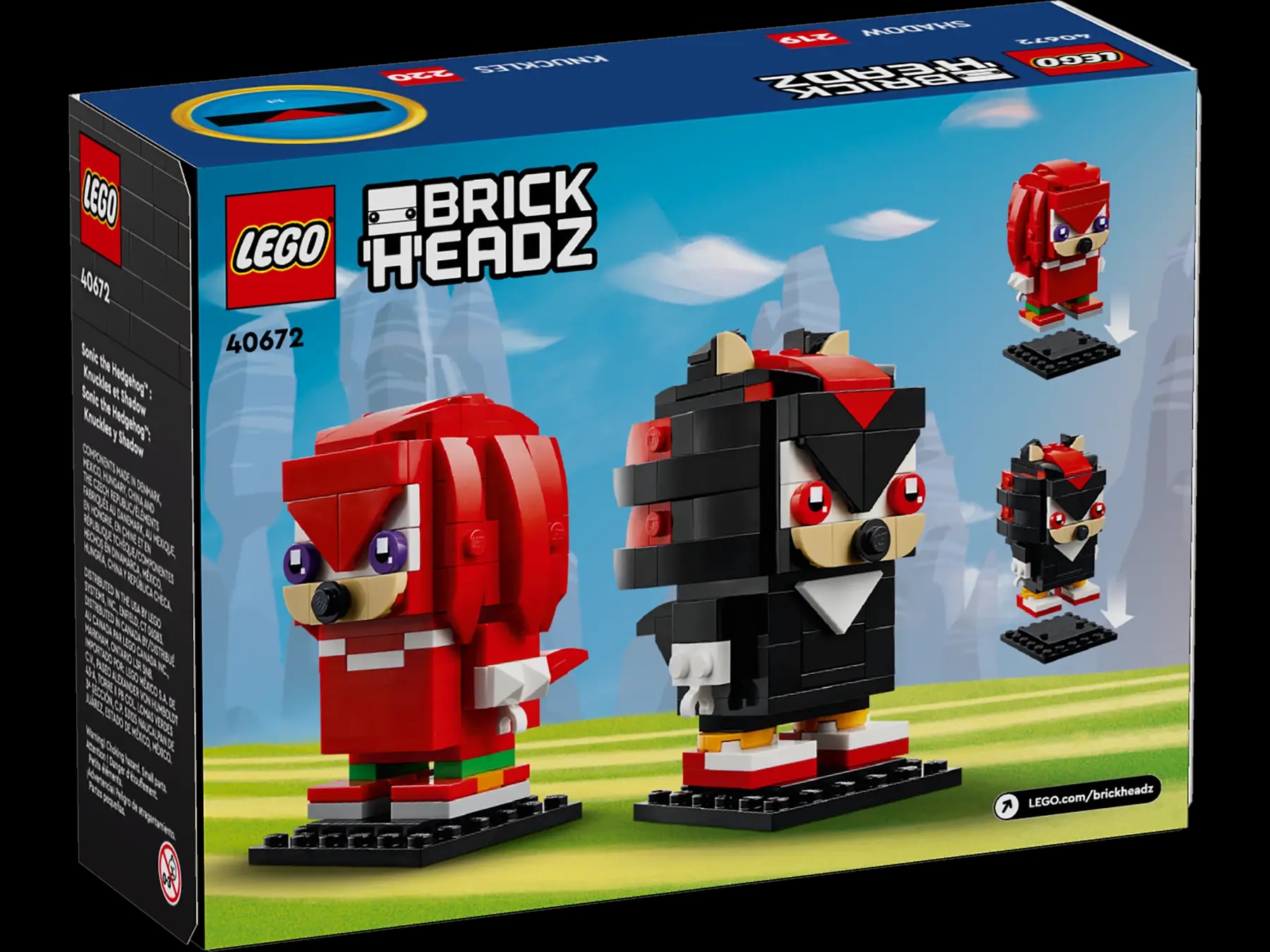 LEGO® BrickHeadz 40672 Sonic the Hedgehog™: Knuckles a Shadow