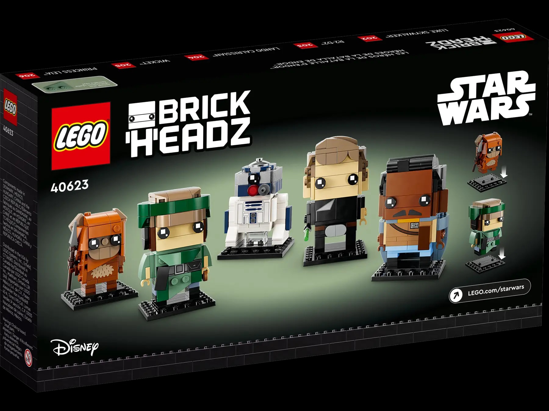 LEGO® BrickHeadz™ Star Wars™ 40623 Hrdinové bitvy o planetu Endor™