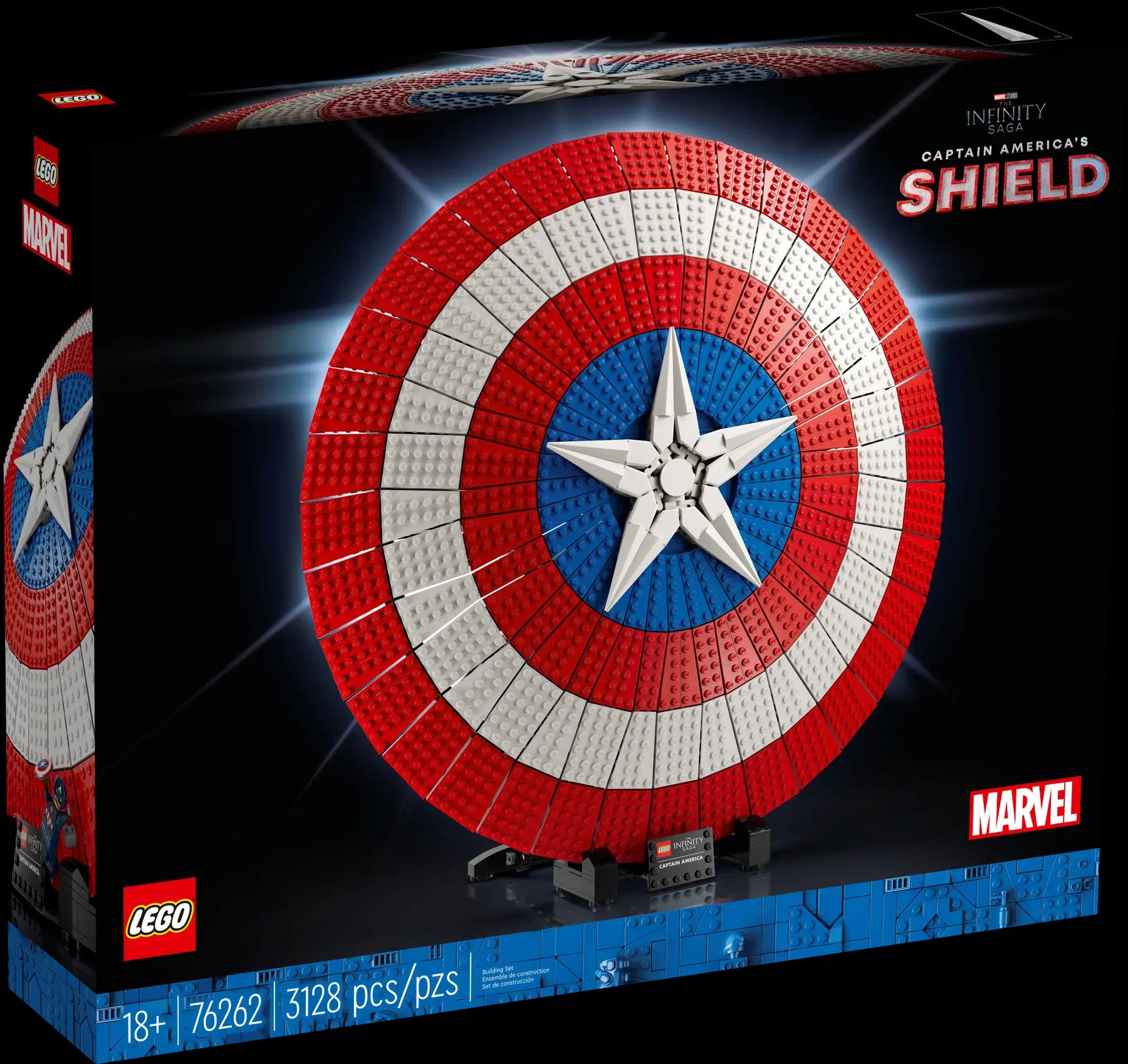 LEGO® Marvel 76262 Štít Kapitána Ameriky