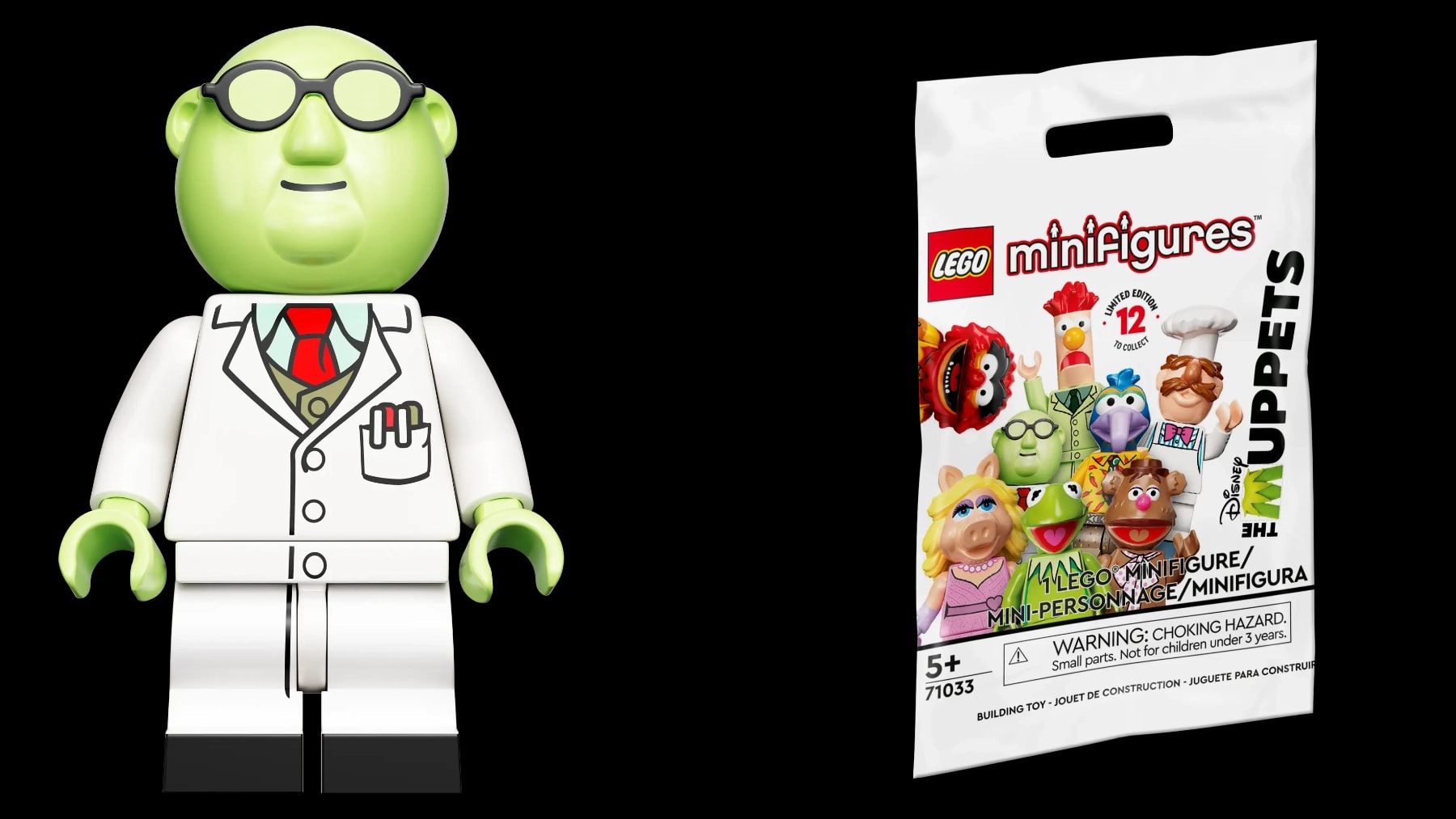 Minifigurky LEGO® 71033 Mupeti – Dr. Bunsen Honeydew