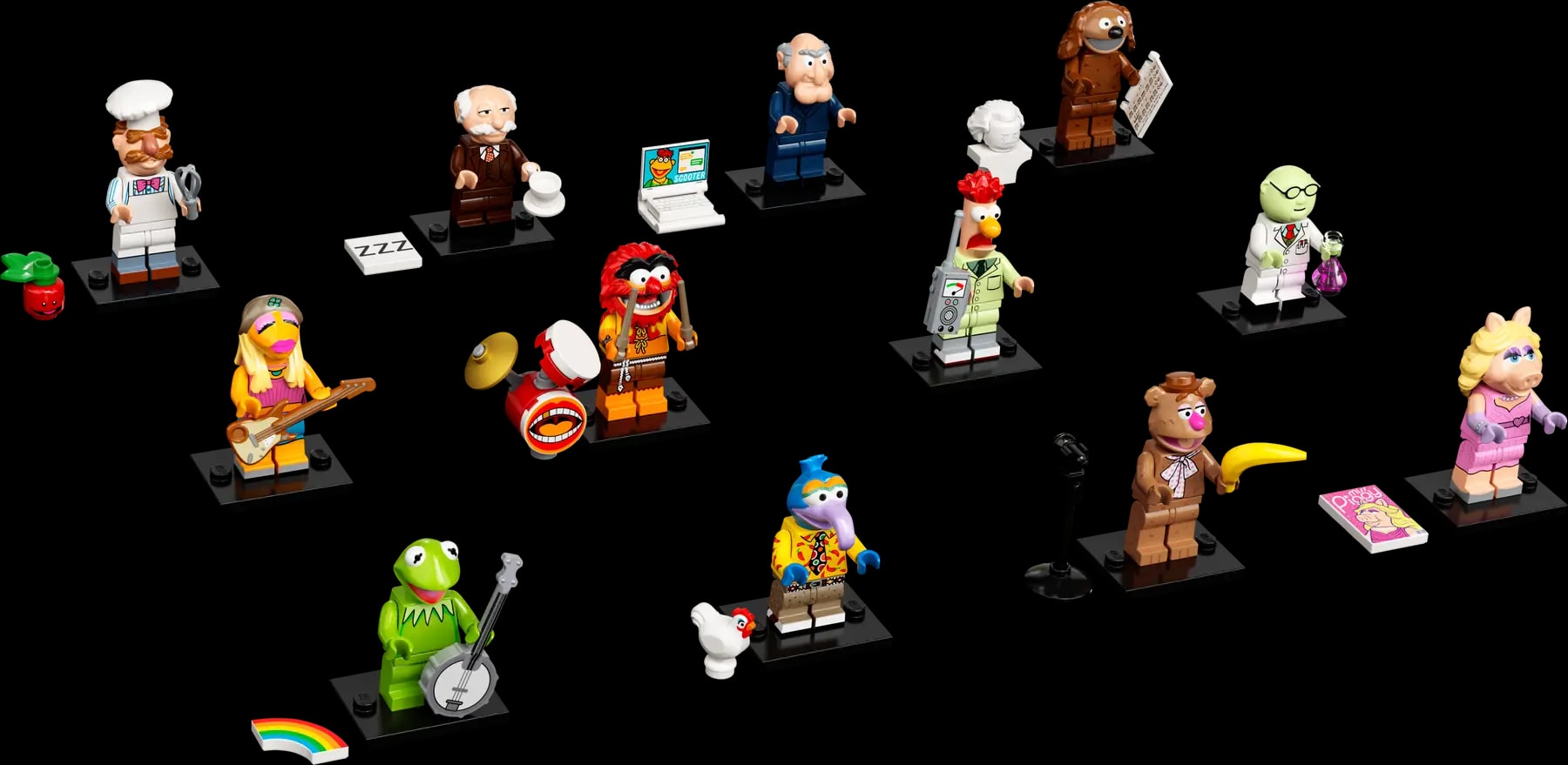 Minifigurky LEGO® 71033 Mupeti – vše