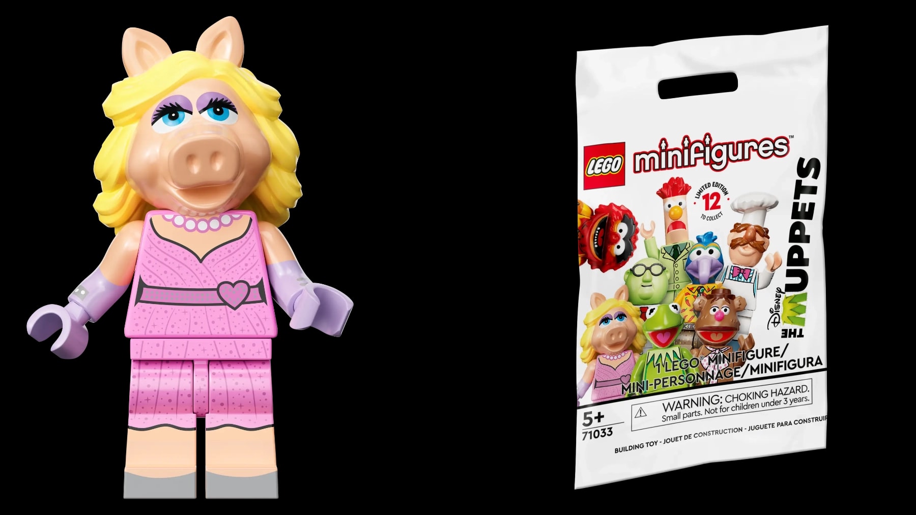 Minifigurky LEGO® 71033 Mupeti – Slečna Piggy