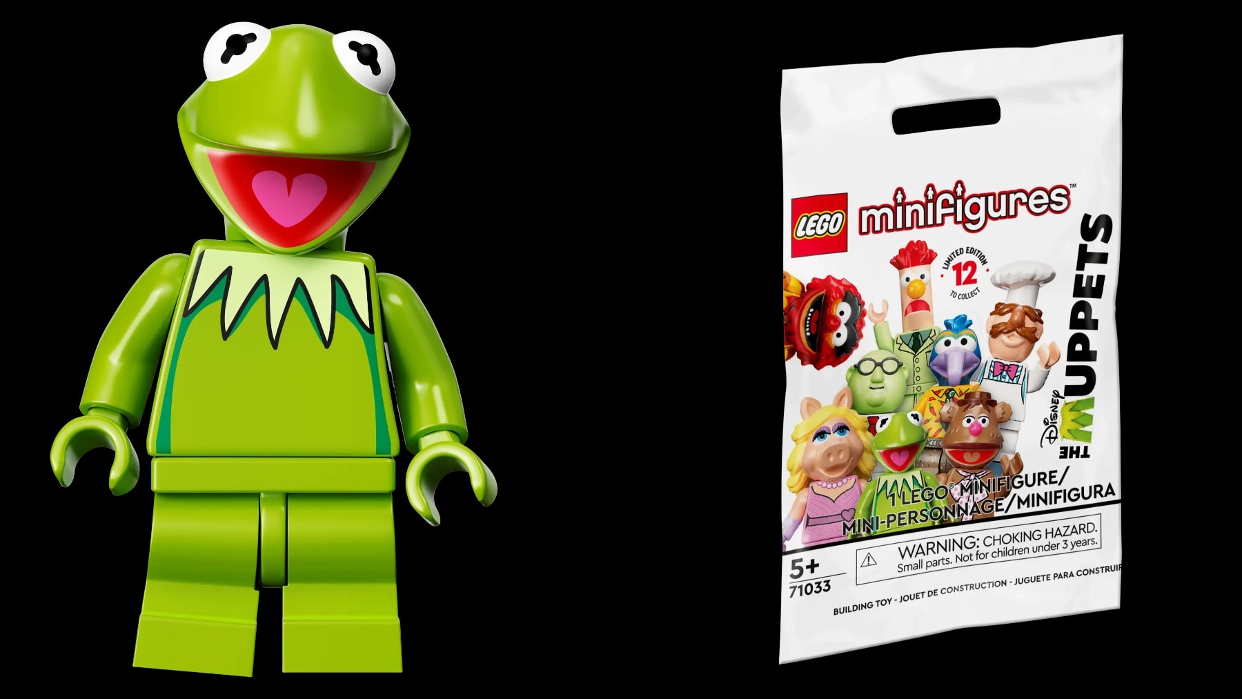 Minifigurky LEGO® 71033 Mupeti – Žába Kermit